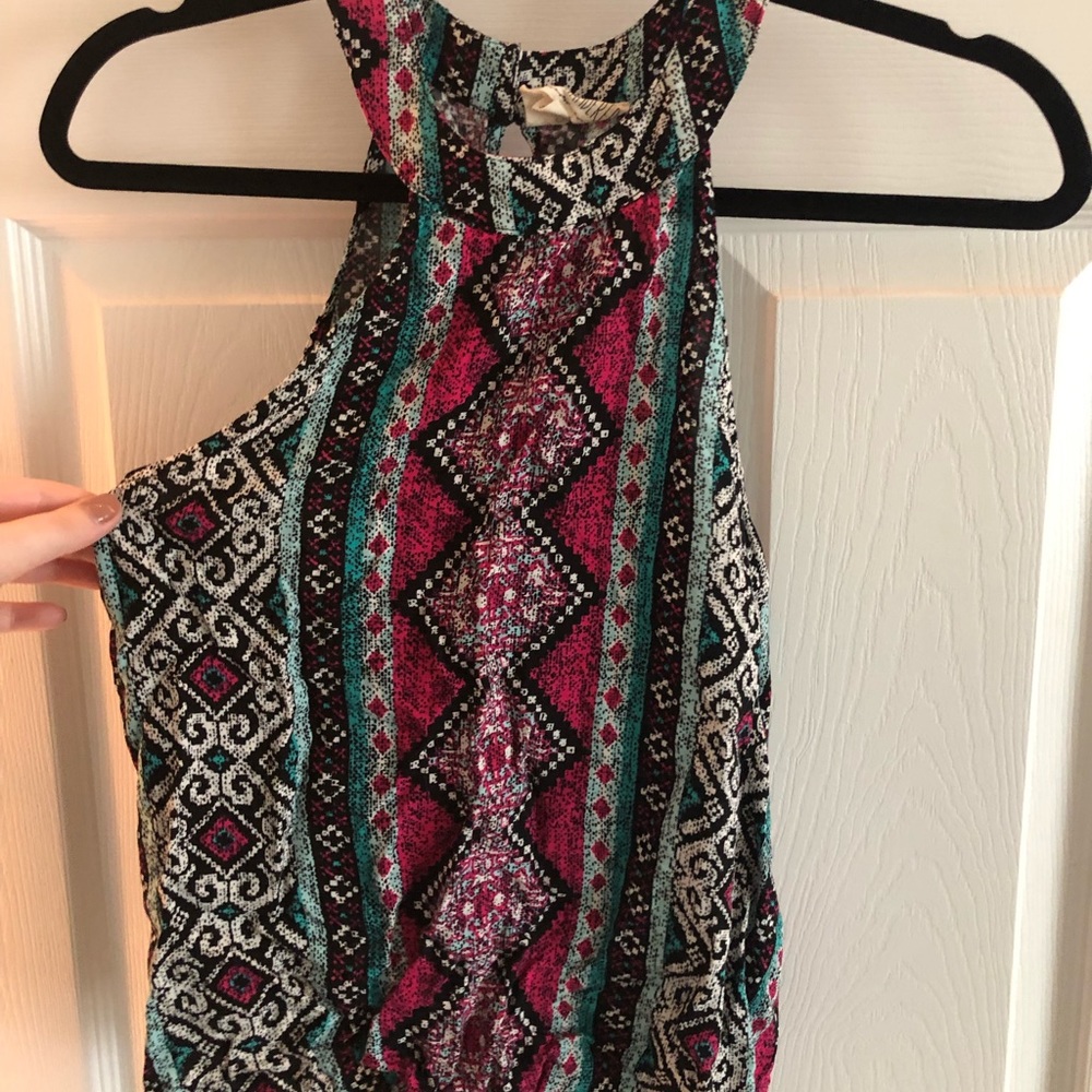 high neck tank top